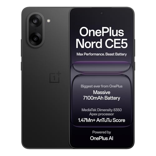 oneplus nord ce5 7100mAhのグローバル版 7100mAh大容量バッテリー搭載でも199g! 「OnePlus Nord CE5